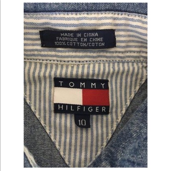Vintage 90s Tommy Hilfiger Denim Shirt Dress - Picture 7 of 7